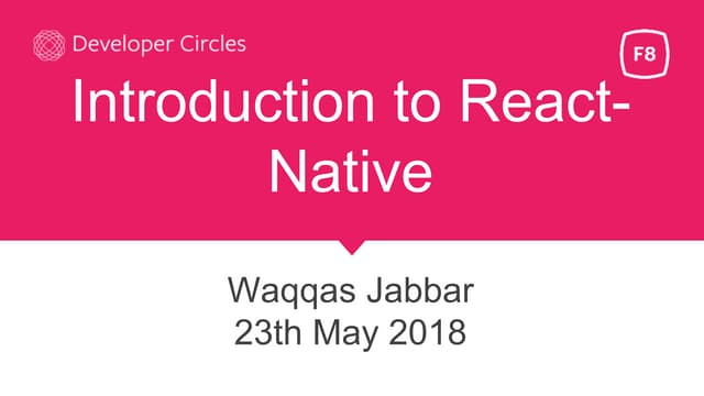 Introduction to React Native