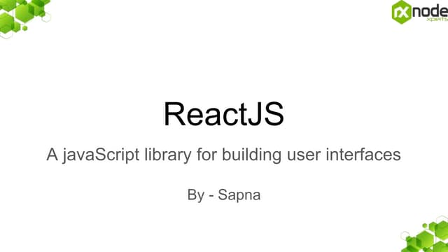 Introduction to Reactjs | PPT