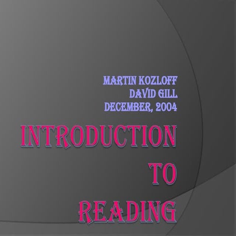 Introduction to Reading First.pptReading strategies help students have an org...