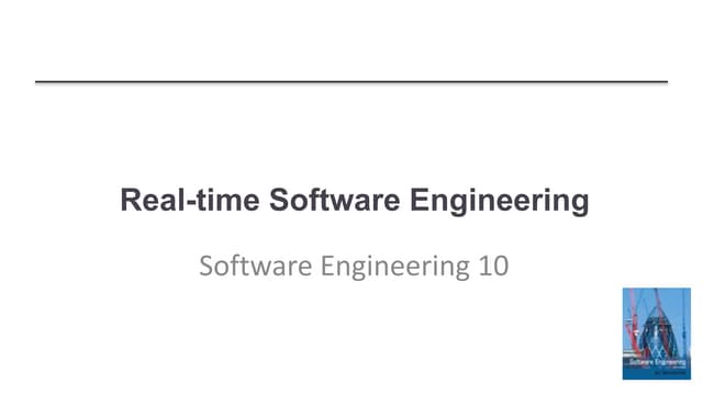 Introduction to real time software systems script
