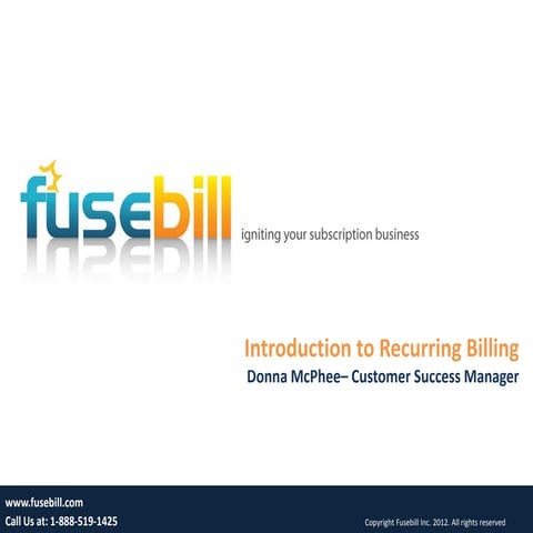 Introduction to recurring billing