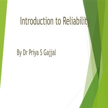 Introduction to Reliability. MTTF,MTTR.M