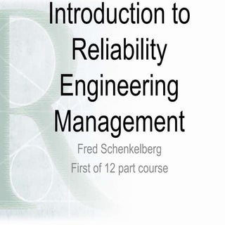 Introduction to reliability managem...