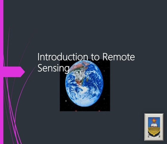 Remote Sensing - Fundamentals | PPT