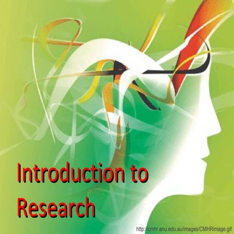 STR01 - Introduction To Research
