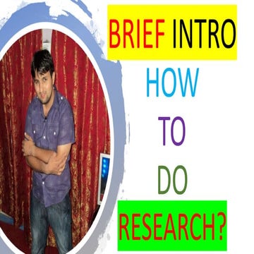 Introduction to research