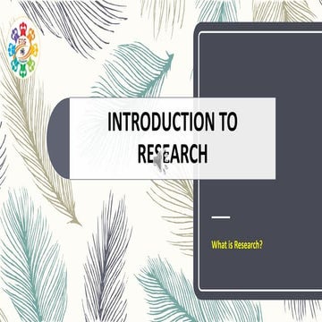 Introduction to research | PPT
