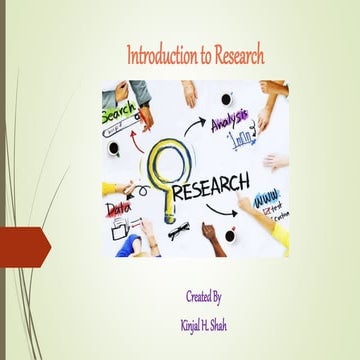 Introduction to research | PPT