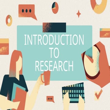 INTRODUCTION TO RESEARCH.pptx Guide for Making Research