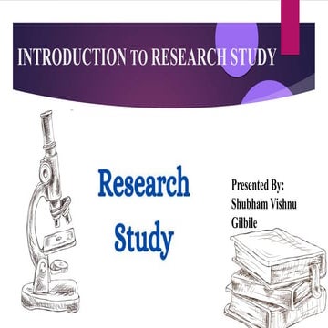 Introduction to research study.pptx.research | PPT