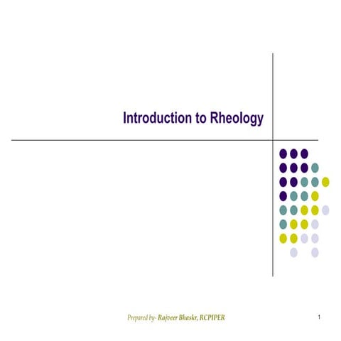 Introduction to rheology