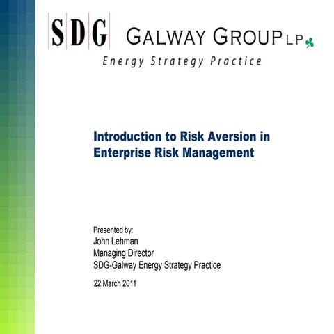 Introduction To Risk Aversion