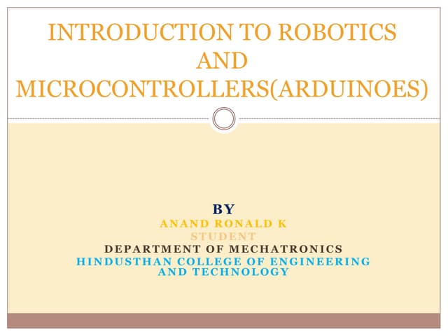 Introduction to robotics2