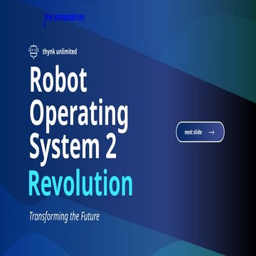 Introduction to ROS 2  Introduction to ROS 2