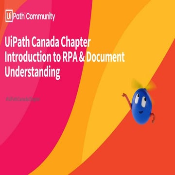 Introduction to RPA and Document Understanding