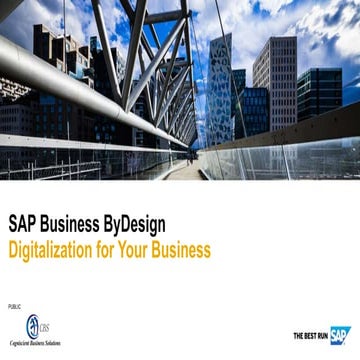 SAP Business ByDesign Partner | A Cloud ERP