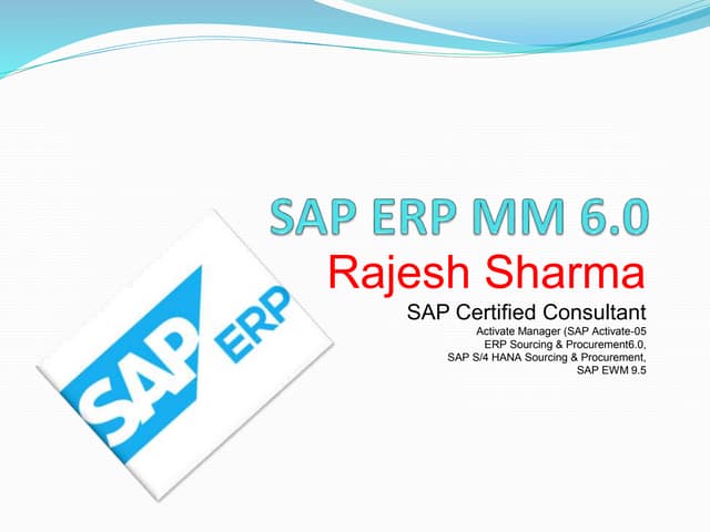 Introduction to sap erp