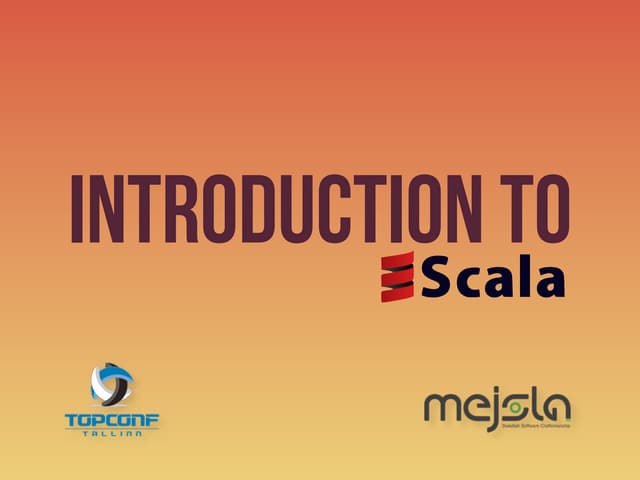 Introduction to Scala | PPT