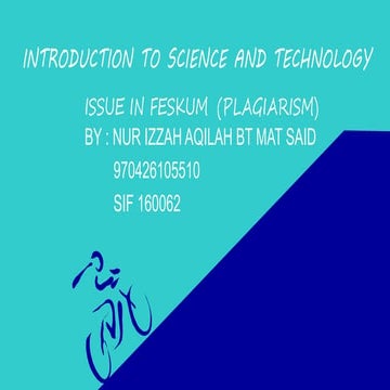 Introduction to science and technology