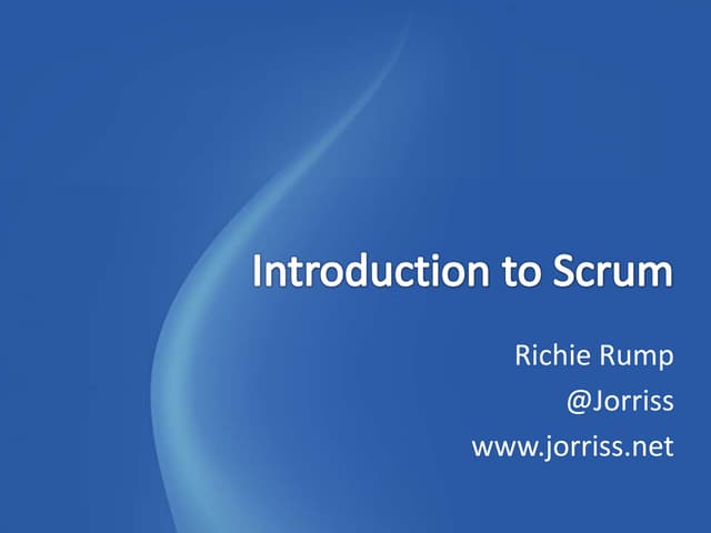 Introduction to Scrum