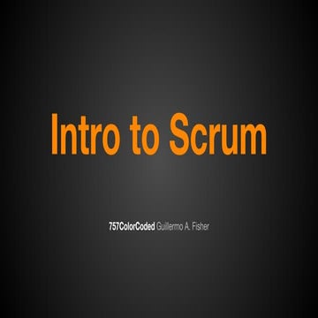 Introduction to Scrum