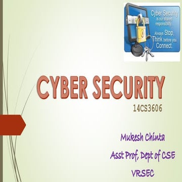 Introduction to security