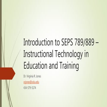 Introduction to seps 789