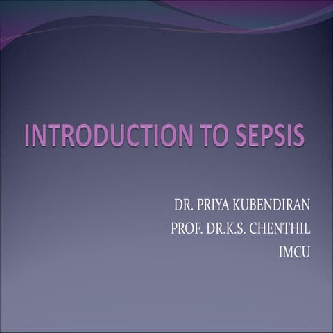 CME: Introduction to Sepsis