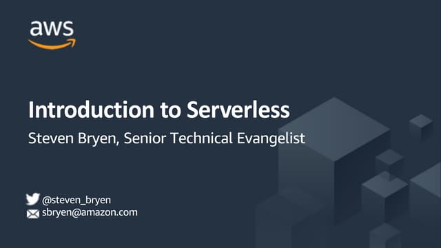 Introduction to Serverless
