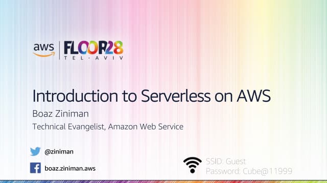 Introduction to Serverless computing and AWS Lambda - Floor28