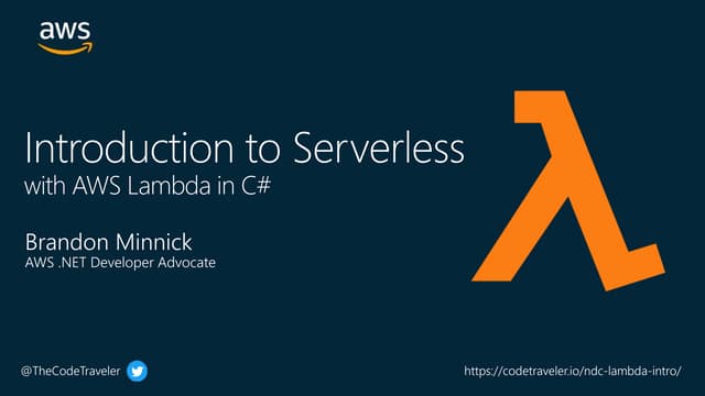 Introduction to Serverless with AWS Lambda in C#.pptx