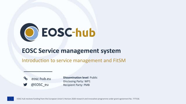 Introduction to service management and FitSM