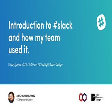 Introduction to slack and how my team used it