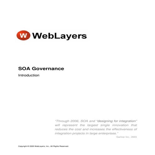 Introduction To Soa Governance Web Layers