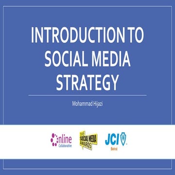 Introduction to Social Media Strategy