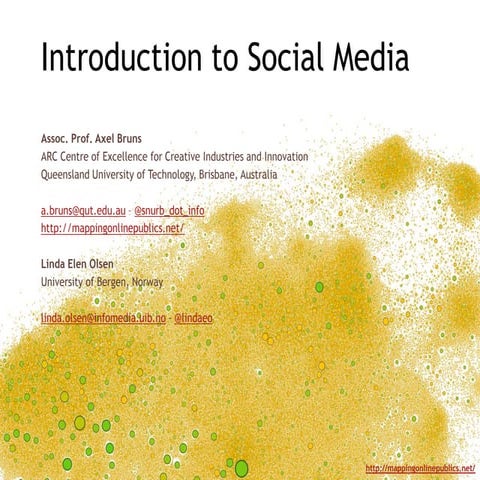 Introduction to Social Media (Week 2)