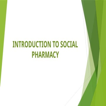 Introduction to Social Pharmacy | Scope, Role & Public Health Integration