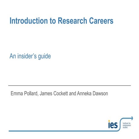 Introduction to Social Research Careers