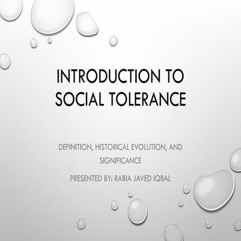 Introduction_to_Social_Tolerance and its importance in our society.