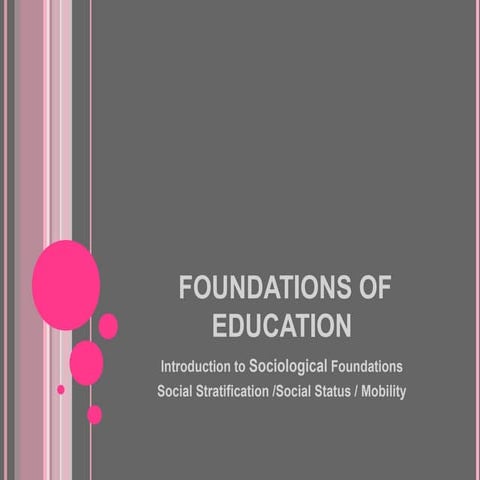 Introduction to sociological foundations