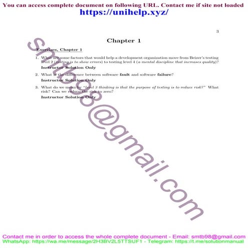 Solutions for Exercises in Introduction to Software Testing (2nd Edition) by ...