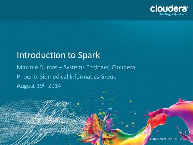 Introduction to Spark - Phoenix Meetup 08-19-2014