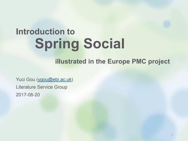 Introduction to spring social - ill...