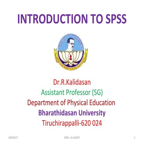 Introduction to spss | PPT