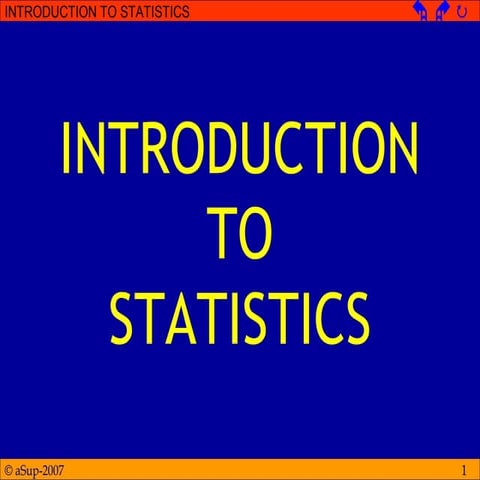 Introduction to statistics | PPT | Pharmaceutical Drugs | Medical Health