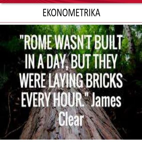 Pengenalan Ekonometrika