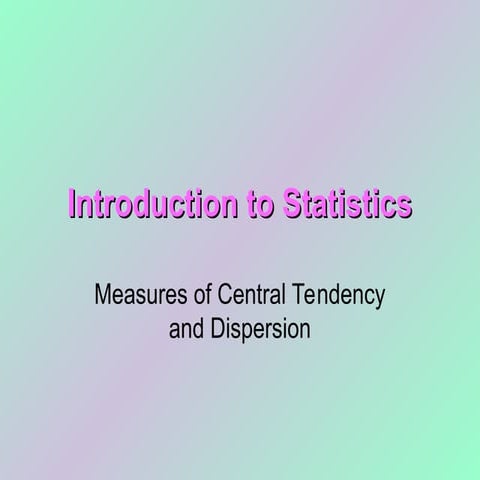 Introduction to Statistics2312.ppt Maths | PPT