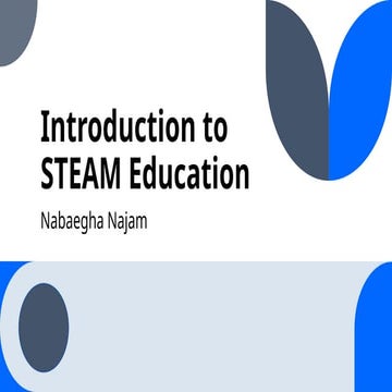 Introduction to STEAM Education for junir school.pptx