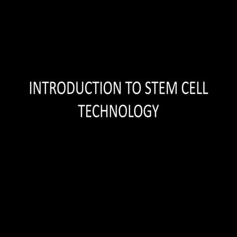 Introduction to stem cell notes