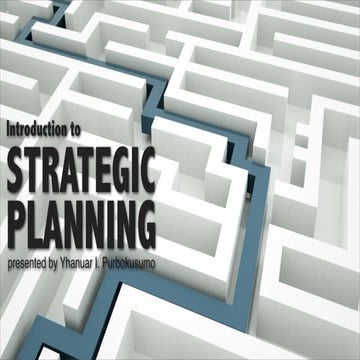 Introduction to strategic planning | PPT